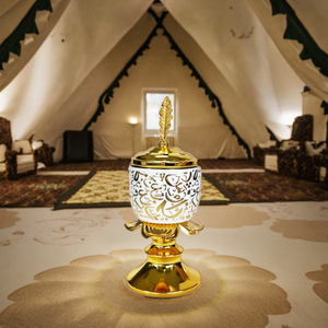 Ramazan ve Eid süslemeleri için 642002 arapça seramik tütsü brülör 9x14cm parti yapımcısı marka - Product Image 2