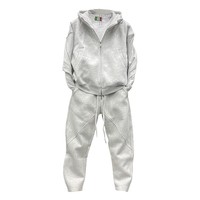 Conjunto Deportivo Informal de Moda Hip Hop Otoño/Invierno para Hombre y Mujer, Mezcla Sintética, Tejido Térmico, Felpa, Holgado, con Capucha, en Varios Colores