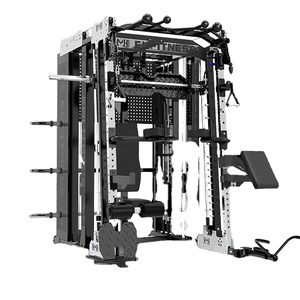 Máquina Smith Multifuncional Comercial de Acero, Banco de Pesas, Soporte para Sentadillas para Gimnasios y Centros de <span class=keywords><strong>Fitness</strong></span> Interiores - Product Image 1