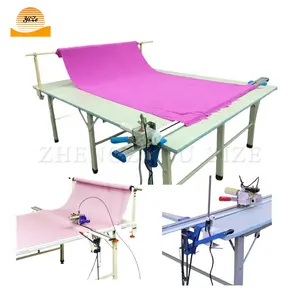 electric fabric cutter cloth end rotary fabric cutter round knife machine curtain cloth fabric cutting machine table