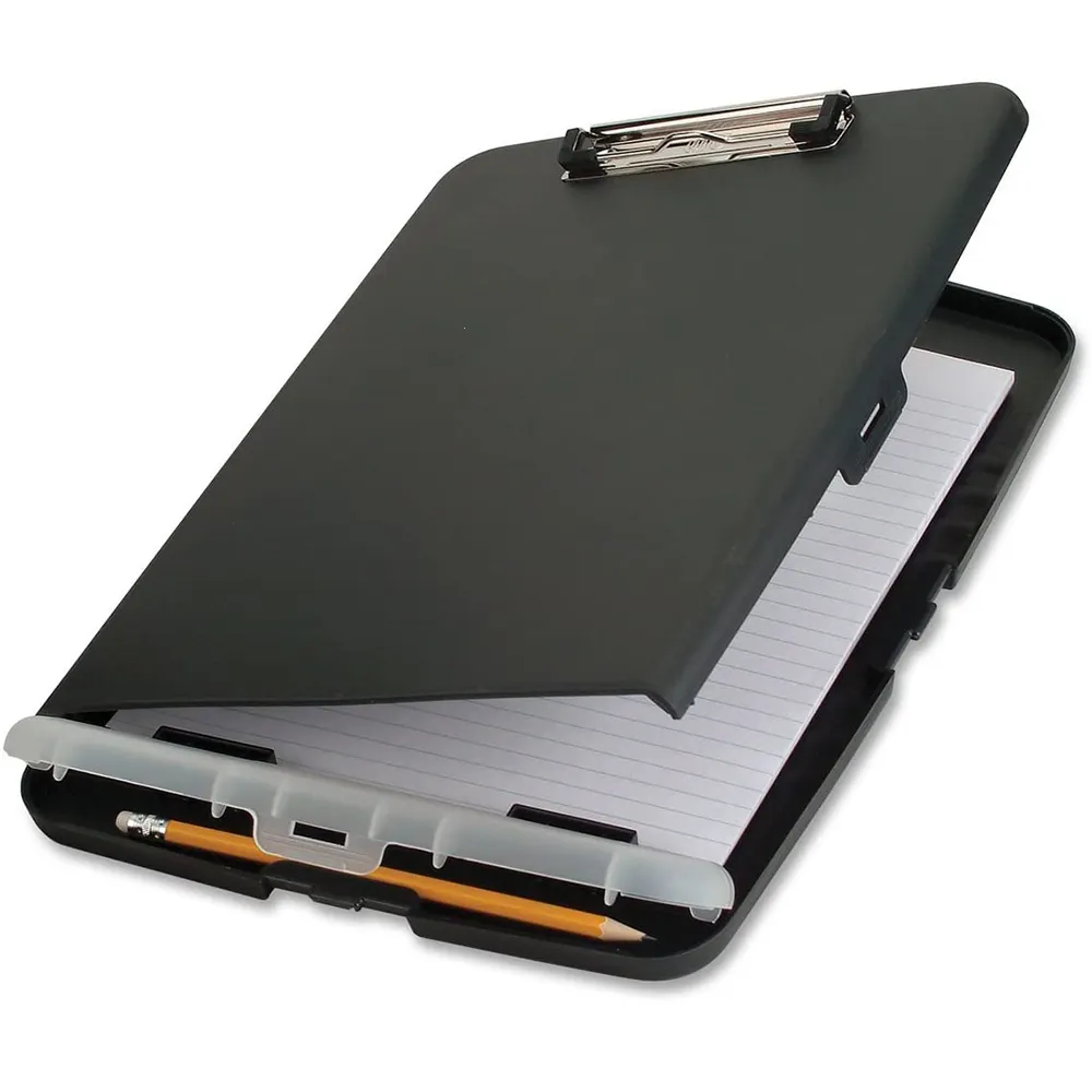 2023 hot sale A4 size plastic portable slimcase box Slim clipboard storage box for office