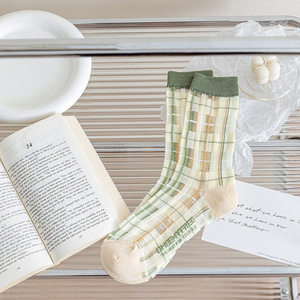 Lolita <span class=keywords><strong>Kawaii</strong></span> Fırfırlı Çorap Kadın Ultra-ince Şeffaf Yaz Kristal Ipek Çorap Çiçek Nakış Kızlar Sevimli Naylon Uzun Çorap - Product Image 3