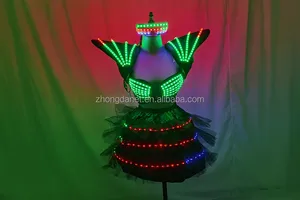 Cosplay futurista, ropa iluminada para mujer, espectáculo luminoso, fiesta, baile, Rave, Robot, Gogo, bailarina, ropa elegante - Product Image 2