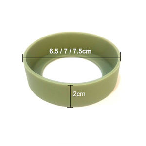 Manchon de protection antidérapant en silicone pour bouteille d'eau/gobelet sans BPA de 6,5/7/7,5 cm – Accessoire écologique réutilisable pour vaisselle de boisson - Product Image 5