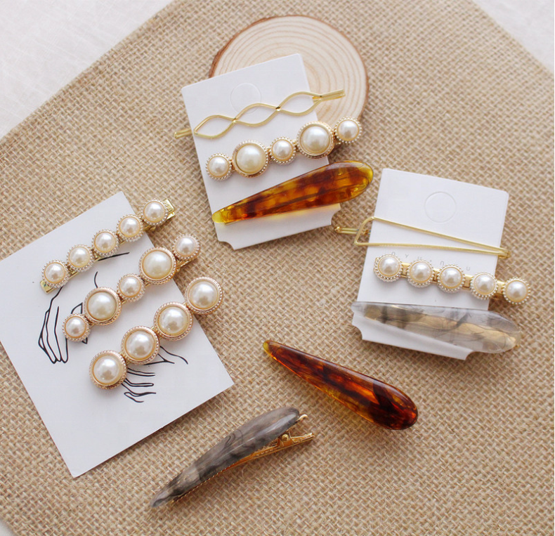 Finestyle Pearl Hair Clips for Women