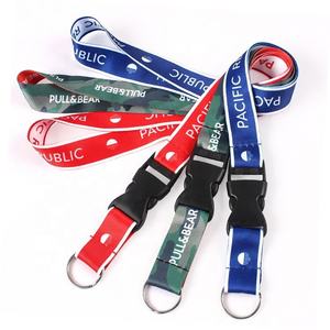 Mini lanière en polyester quantité minimale de commande personnalisée en usine avec offset et sérigraphie Produit avec logo OEM - Product Image 3