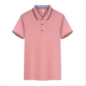 T-<span class=keywords><strong>shirt</strong></span> en polyester à manches courtes et col à revers, respirant et ample, pour hommes et femmes, vente en gros à prix réduit - Product Image 2