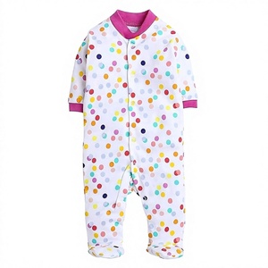 Mono de Bebé Unisex Transpirable 100% Algodón Orgánico, Ropa Infantil Ecológica Suave con Cierre de Botones a Presión, Proveedor OEM - Product Image 1