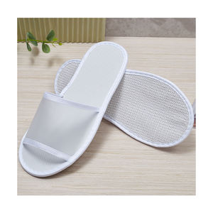 Chaussons d'hôtel et de compagnie aérienne personnalisés à bout ouvert, respirants, confortables, écologiques, biodégradables, avec semelle en <span class=keywords><strong>mousse</strong></span> antidérapante pour les clients - Product Image 2