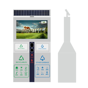 Năng lượng mặt trời bảng điều khiển Powered thông minh tự động mở cửa thùng rác có thể Thùng rác bin - Product Image 2
