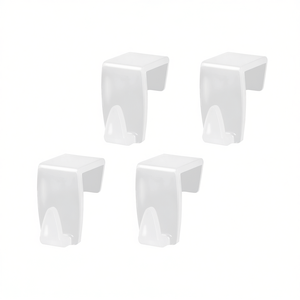 Metaltex Door Window <b>Hooks</b> Set Of 4 Pack Size 6 Wall Mount <b>Hooks</b> For Home Use - Product Image 2