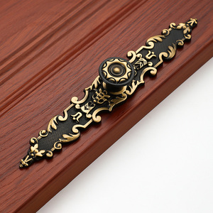 Tiradores de armario de latón con cajón francés Vintage, tiradores de armario, tiradores de <span class=keywords><strong>cocina</strong></span> antiguos, perilla, diseño de Hardware para Villas, apartamentos, Hotel - Product Image 6