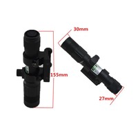Lunette de visée laser verte réglable pour la chasse, batterie rechargeable, bouton de commande à distance 20 mm, pointeur tactique d'entraînement, lampe torche