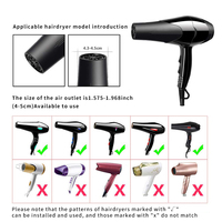 Diffuseurs de sèche-cheveux de voyage universels professionnels 4c, accessoires en silicone pliables et rétractables pour cheveux bouclés, matériau en polyester