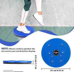 แผ่นบิดเอวออกกำลังกาย แผ่นหมุนบริหารหน้าท้อง แผ่นบิดเอวพร้อมนวดเท้า แม่เหล็กปรับสมดุล แผ่นหมุนได้ 360 องศา - Product Image 4