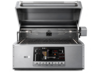 Barbecue à granulés haut de gamme encastrable avec contrôleur PID et Wi-Fi, capable de atteindre 850°F pour cuisine extérieure