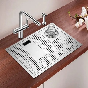 Asras SUS304 fregadero de cocina hecho a mano taza enjuagadora rociador de agua grifo de cocina fabricante 5338X diseño gráfico moderno cepillado - Product Image 4