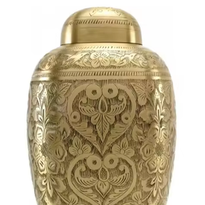 โกศอลูมิเนียมสำหรับผู้ใหญ่ขี้เถ้าโลหะสีเทาของตกแต่งบ้าน - Product Image 2