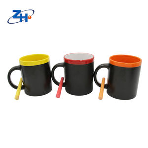 <span class=keywords><strong>Taza</strong></span> de sublimación de <span class=keywords><strong>pizarra</strong></span> de dos tonos de gama alta, tiza de cerámica <span class=keywords><strong>con</strong></span> personalidad, <span class=keywords><strong>Taza</strong></span> de cerámica creativa <span class=keywords><strong>con</strong></span> asa, nuevos productos - Product Image 2