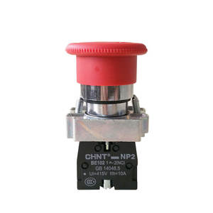 Chint NP2-BS542 Self-Locking Mushroom Head Emergency Stop <b>Button</b> <b>Switch</b> 545 22mm Opening for <b>Push</b> <b>Button</b> Applications - Product Image 4
