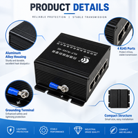 Parafoudre de signalisation RJ45 pour protection rapide des données vidéo et d'alimentation Gigabit, 5kA, certifié ISO9001, pour systèmes de télécommunications