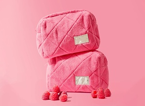 Pochette in Spugna Rosa Tenue Personalizzata, Trendy e Spaziosa per Donne, Custodia Portatile per Cosmetici - Product Image 4