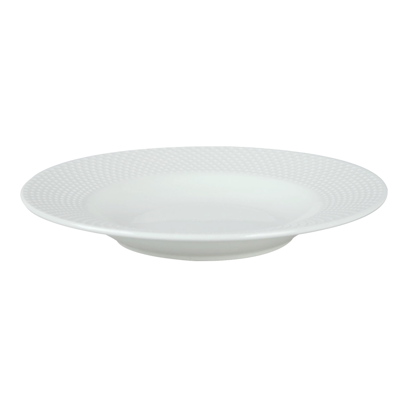 ASSIETTE SOUPE blanche