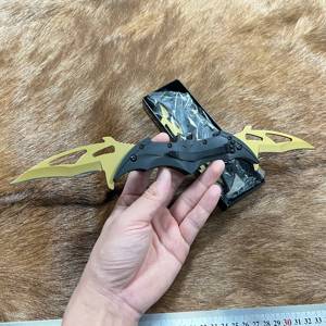 Batmen de acero inoxidable para adultos, juguete creativo de murciélago volador plegable, venta al por mayor, oro titanizado, arcoíris, EDC, plegable de bolsillo, en venta al por mayor - Product Image 3