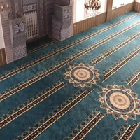 Tapis de mosquée de luxe au design islamique, tapis insonorisant mural pour mosquée, salle de prière