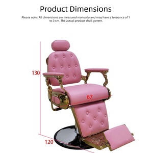 Sillón de Barbería de Cuero de Segunda Mano, Plegable, Reclinable, Ergonómico y Duradero <span class=keywords><strong>para</strong></span> Uso en Hoteles y Barberías - Product Image 6