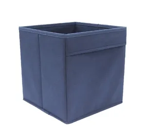 Nonwoven fabric house hold storage fabric folding with handle clothes toy kid toy storage boxes bin organizer