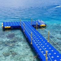 Plate-forme de bain bateau HDPE flottant Ponton bateau modulaire/Cube flottant passerelles quais flottant Jet Ski Dock Cubes ponton Kit pont