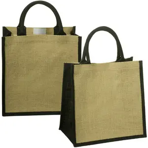 Wholesale Lemon Print Square Bottom Canvas Large, Capacity Children's Painting Tote Creative Material Storage Jute Bags/