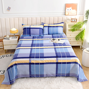 Parure de draps imprimés en microfibre ultra-fine pour lit simple <span class=keywords><strong>et</strong></span> double, idéale pour dortoirs étudiants – Nouveauté très demandée - Product Image 5
