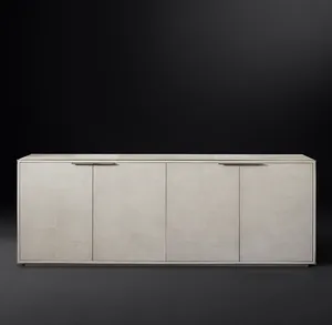 Sassanid-aparador de 4 puertas para sala de estar, diseño francés Art Deco, conjunto de lujo americano, Panel Shagreen - Product Image 1