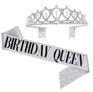 18th Champagne 20th 30th Birthday Queen Sash Rhinestone Tiara Kit 21st 30th Regalos de <span class=keywords><strong>cumpleaños</strong></span> Mujeres Suministros de fiesta de <span class=keywords><strong>cumpleaños</strong></span> SD496 - Product Image 6