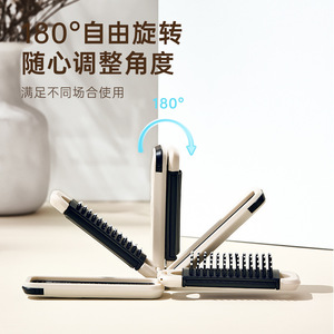 Peninsula Good Products <b>Foldable</b> <b>Mirror</b> Comb Large Portable For Women Hair Styling - Product Image 5