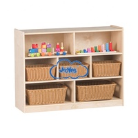 Meuble de rangement modulaire moderne et classique pour jouets d'école, armoire de rangement préscolaire avec arche de jeu centrale en bois pour chambre et salon