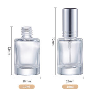 Dicke Runde Mini 5ml 8ml 10ml Parfüm-Dekanter Zylindrische Nachfüllbare Parfüm-Glasflaschen - Product Image 3