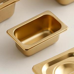 Gold Stainless Steel Serving Bowls With Lid For Kitchen Storage Home Use - Product Image 5