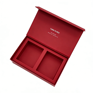 Custom Eco-Friendly Matte Red Luxury <b>Gift</b> <b>Box</b> with Embossing for <b>Wedding</b> Dresses and Garments Magnetic Closure - Product Image 3