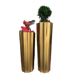Pot de fleurs <span class=keywords><strong>rectangulaire</strong></span> en acier inoxydable <span class=keywords><strong>pas</strong></span> <span class=keywords><strong>cher</strong></span>, grand format, en métal - Product Image 3
