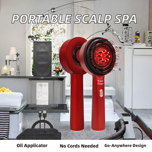 Masseur électrique sans fil pour cuir chevelier, brosse à cheveux portable, distributeur d'huile capillaire, peigne pour cuir chevelier pratique, haute qualité, OEM/ODM disponible - Product Image 2