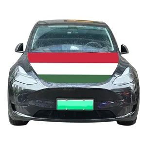 Wholesale 120x150cm Hungary Car Hood Covers Flag Affordable Wear-Resistant and Durable Car Engine Hood Cover