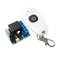 Télécommande RF sans fil, 1 canal, relais avec Module émetteur récepteur, télécommande LED 433mhz, dc 12v, 10A, en vogue