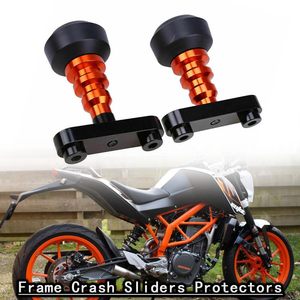 Protections anti-chute CNC Orange Frame Crash Sliders pour motos DUKE 125/200/390, pare-chocs de moto - Product Image 3