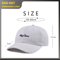 Gorra de Béisbol Personalizada de Alta Calidad con Logotipo Bordado, Gorras Deportivas Vintage Desgastadas, Gorras de Béisbol con Efecto Desgastado