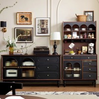 Buffet moderne en bois massif léger, armoire de rangement de luxe, commode chinoise, meubles pour salon et salle à manger