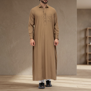 Fabricante Personalizado de Thobes Islámicos para Hombre, Modelos al por Mayor, Túnica Larga, Servicio OEM, Medio Oriente, Algodón/Poliéster, Mega Impex Pakistán - Product Image 3