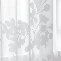 Innermor Élégant moderne Tulle voilages de luxe prêt à l'emploi Burnout pour chambre et salon